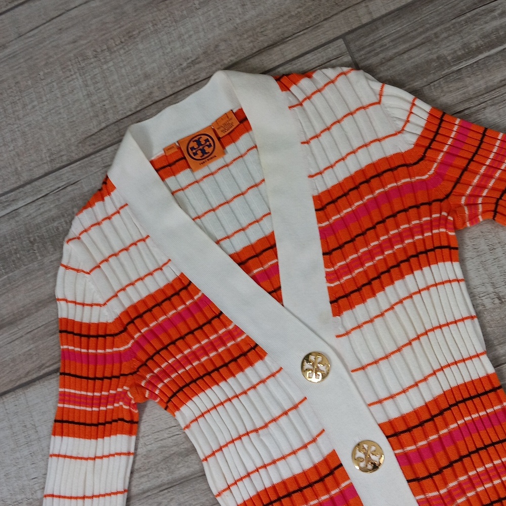 TORY BURCH..RIBBED CARDIGAN..SMALL - Picture 4 of 6